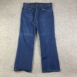 VTG Levis Jeans 36x27 Blue Pants Orange Tab 509 0217 80s Faded Denim Tag 38x30‎